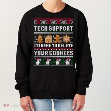 Funny Christmas Tech Support Shirt Computer Programmer Gift Women's Sweatshirt