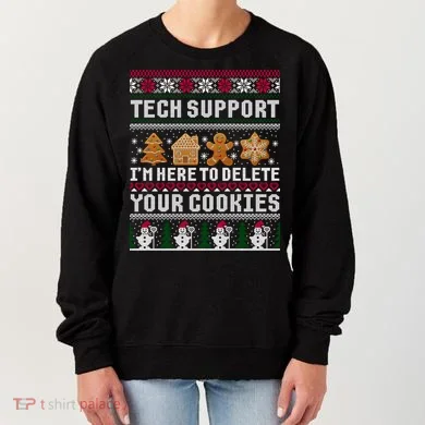 Funny Christmas Tech Support Shirt Computer Programmer Gift Women's Sweatshirt