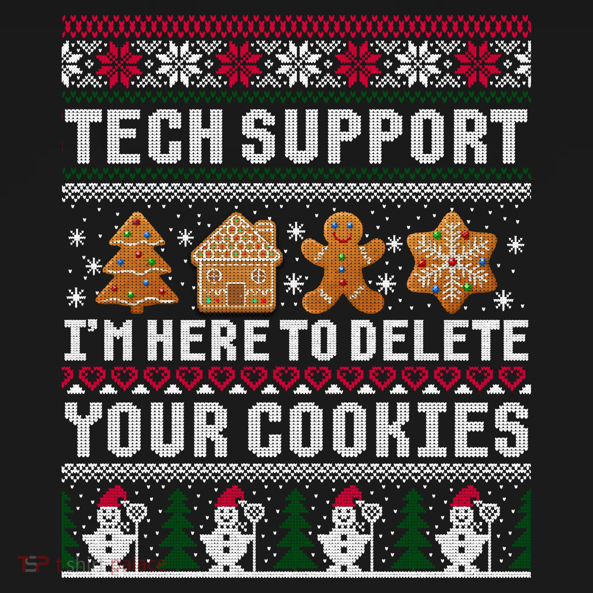 Funny Christmas Tech Support Shirt Computer Programmer Gift Hoodie