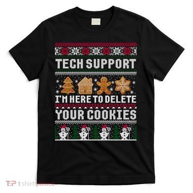 Funny Christmas Tech Support Shirt Computer Programmer Gift T-Shirt