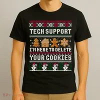 Funny Christmas Tech Support Shirt Computer Programmer Gift T-Shirt thumb 3