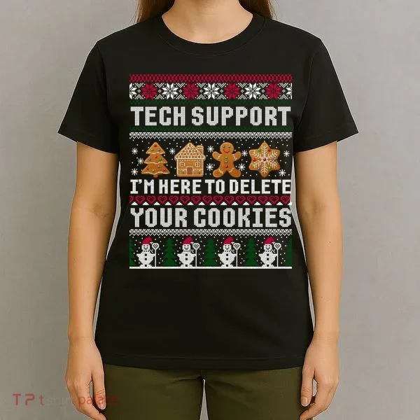 Funny Christmas Tech Support Shirt Computer Programmer Gift T-Shirt
