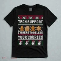 Funny Christmas Tech Support Shirt Computer Programmer Gift T-Shirt thumb 5