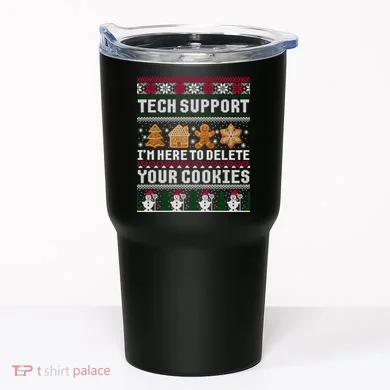 Funny Christmas Tech Support Shirt Computer Programmer Gift Tumbler