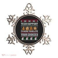 Funny Christmas Tech Support Shirt Computer Programmer Gift Ornament thumb 0