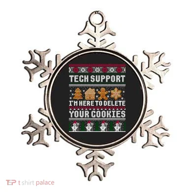 Funny Christmas Tech Support Shirt Computer Programmer Gift Ornament