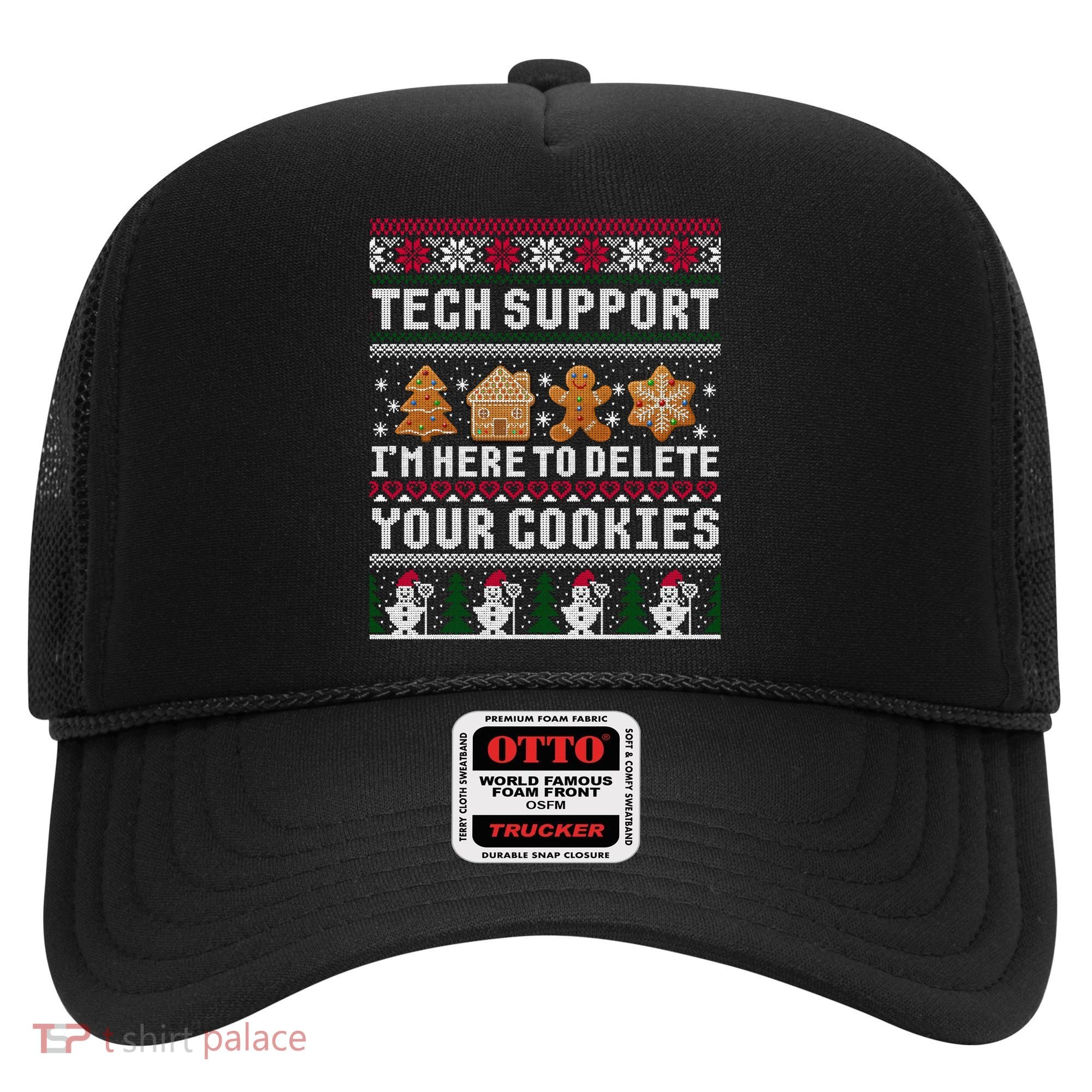 Funny Christmas Tech Support Shirt Computer Programmer Gift Hat