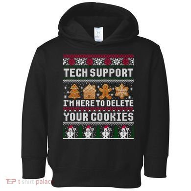 Funny Christmas Tech Support Shirt Computer Programmer Gift Toddler Hoodie