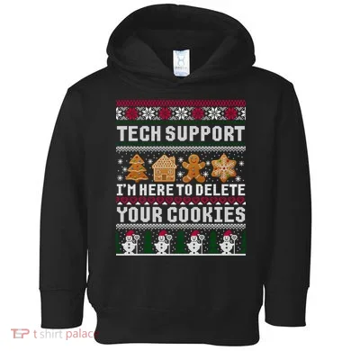 Funny Christmas Tech Support Shirt Computer Programmer Gift Toddler Hoodie