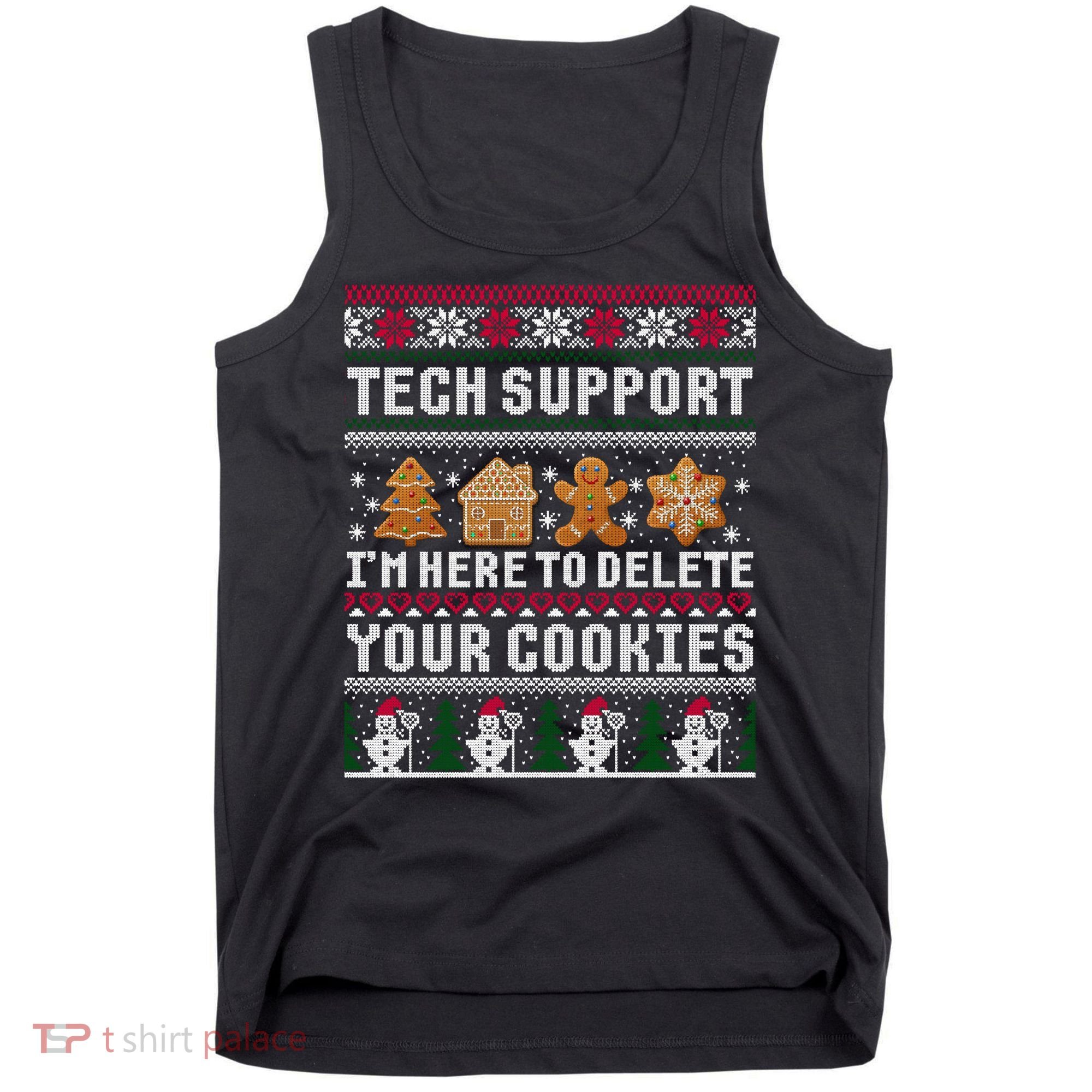 Funny Christmas Tech Support Shirt Computer Programmer Gift Tank Top