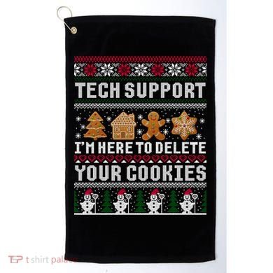 Funny Christmas Tech Support Shirt Computer Programmer Gift Golf Towel