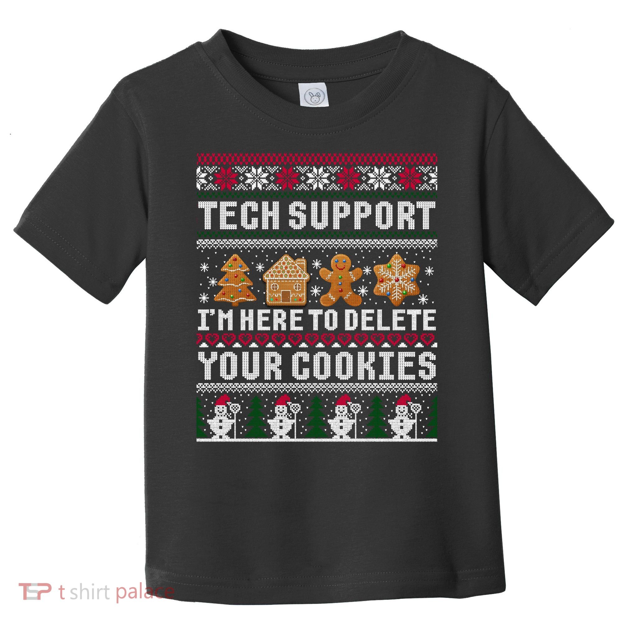 Funny Christmas Tech Support Shirt Computer Programmer Gift Toddler T-Shirt