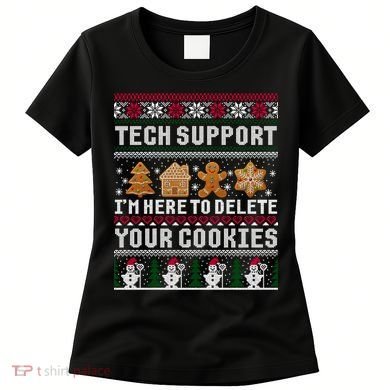 Funny Christmas Tech Support Shirt Computer Programmer Gift Women's T-Shirt