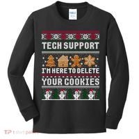 Funny Christmas Tech Support Shirt Computer Programmer Gift Kids Long Sleeve Shirt thumb 0
