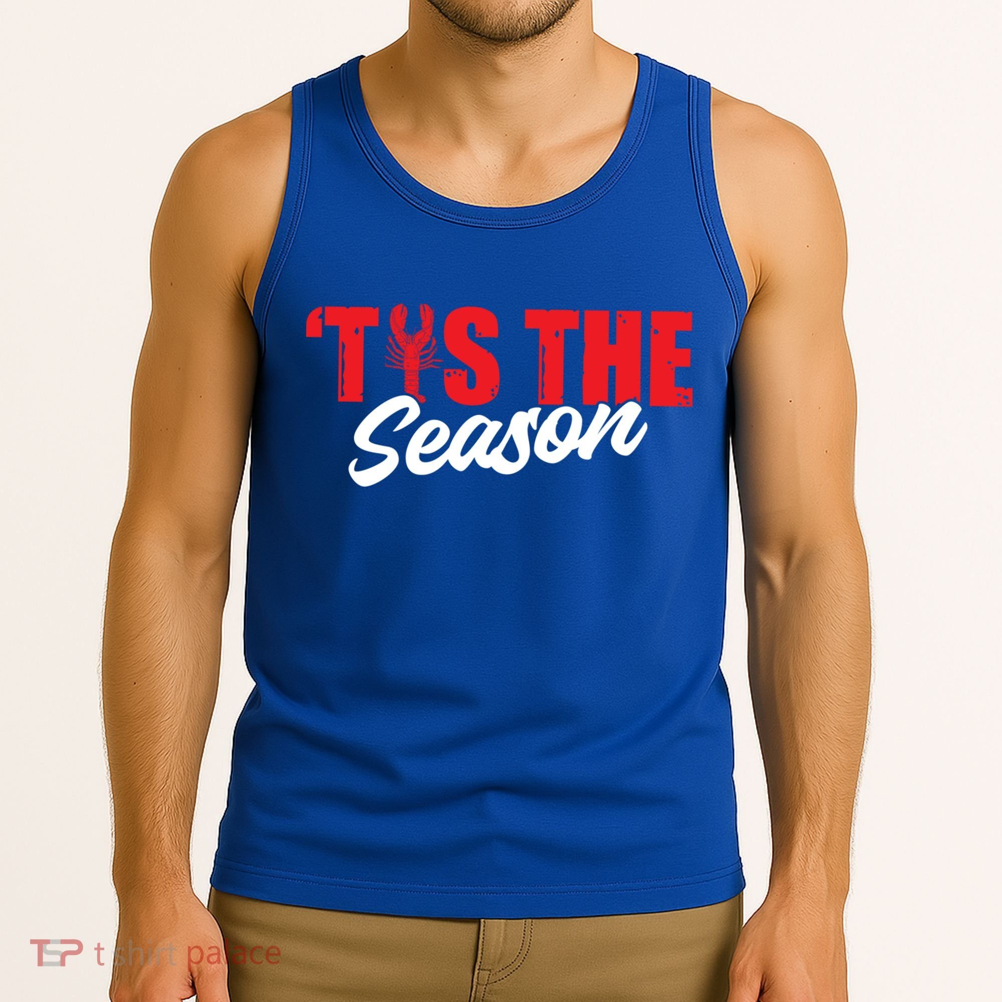 Funny Crayfish Tis The Season Crawfish Boil Cute Gift Tank Top