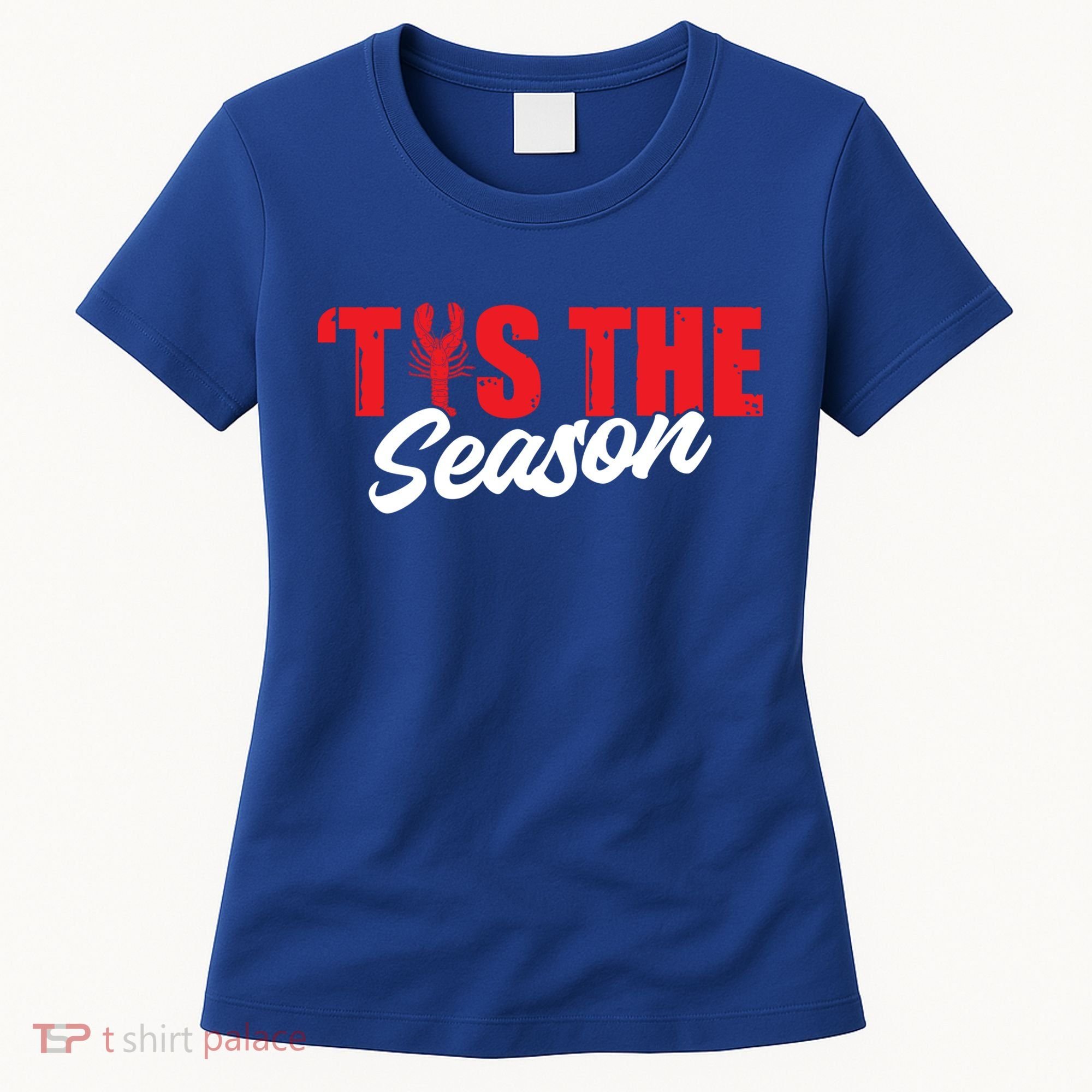Funny Crayfish Tis The Season Crawfish Boil Cute Gift Women's T-Shirt