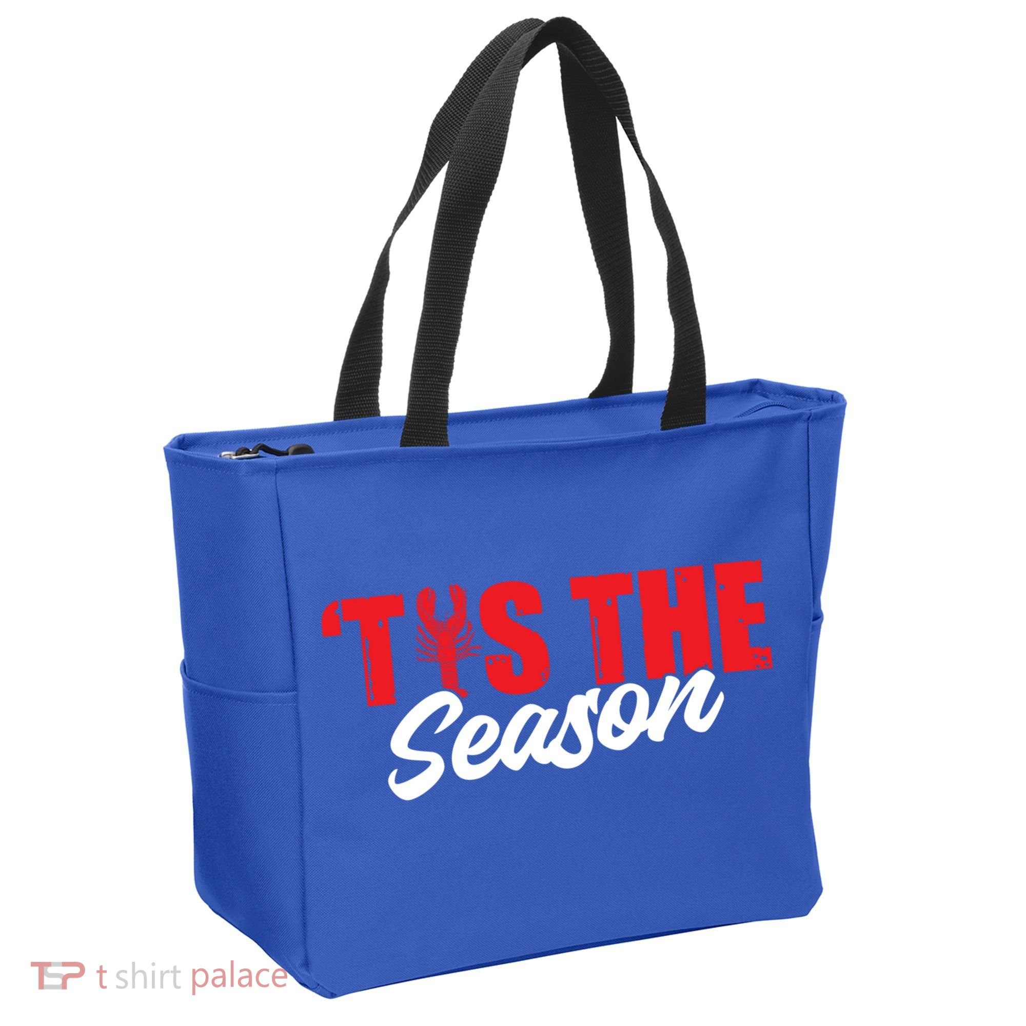 Funny Crayfish Tis The Season Crawfish Boil Cute Gift Tote Bag