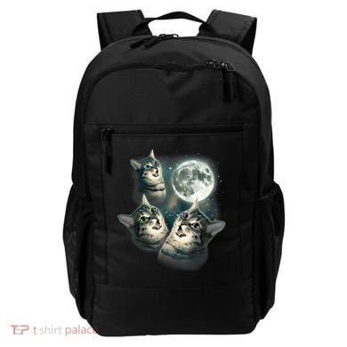 Funny Cat Three Cat Moon 3 Wolfs Cute Kitten Graphic Backpack