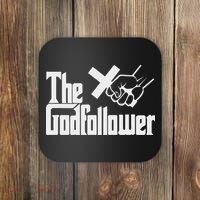Funny Christian The God follower Coaster thumb 0