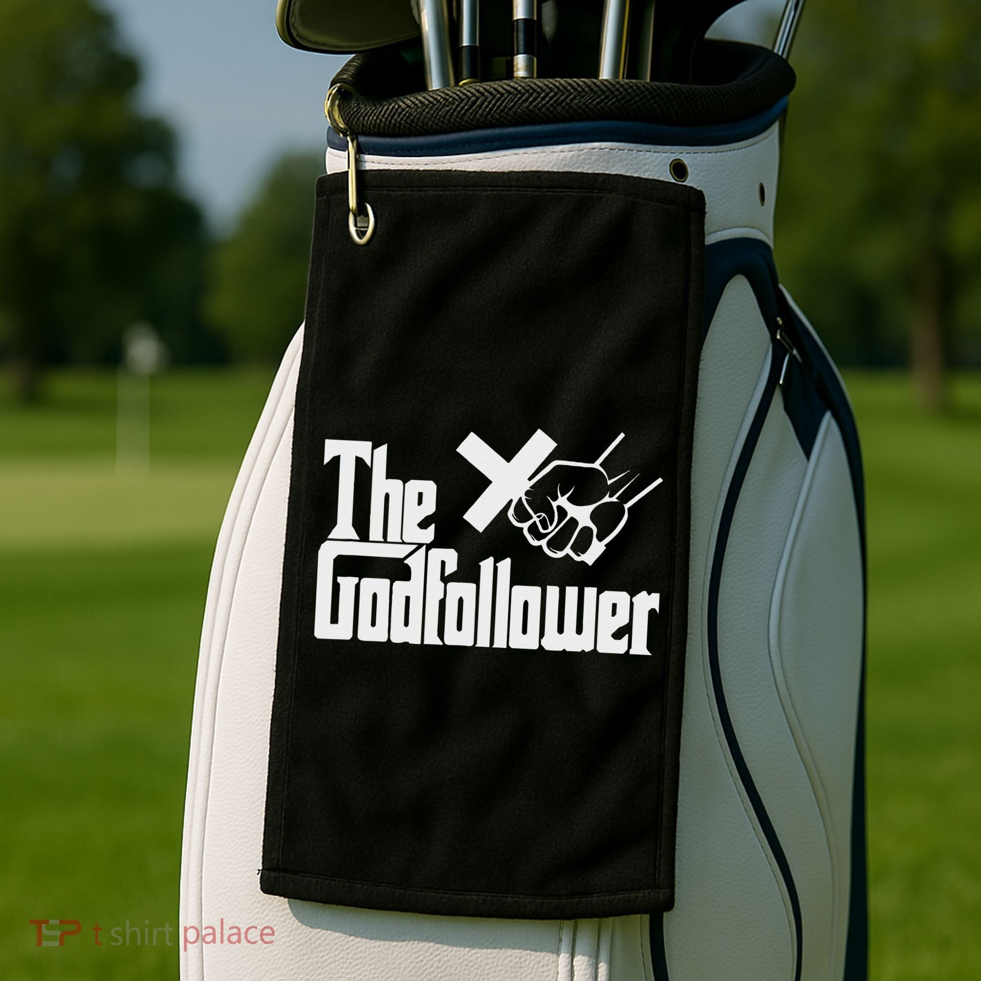 Funny Christian The God follower Golf Towel