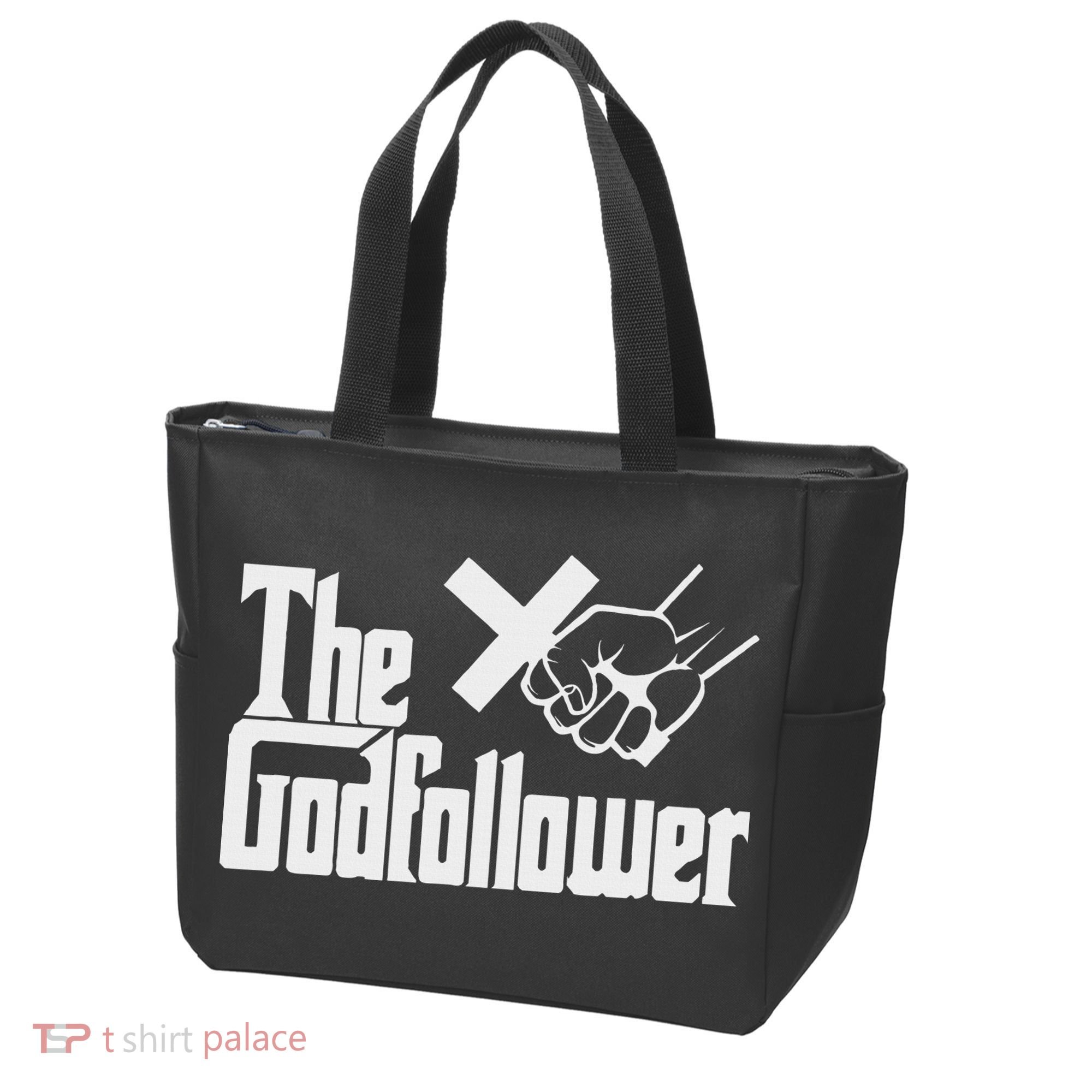 Funny Christian The God follower Tote Bag