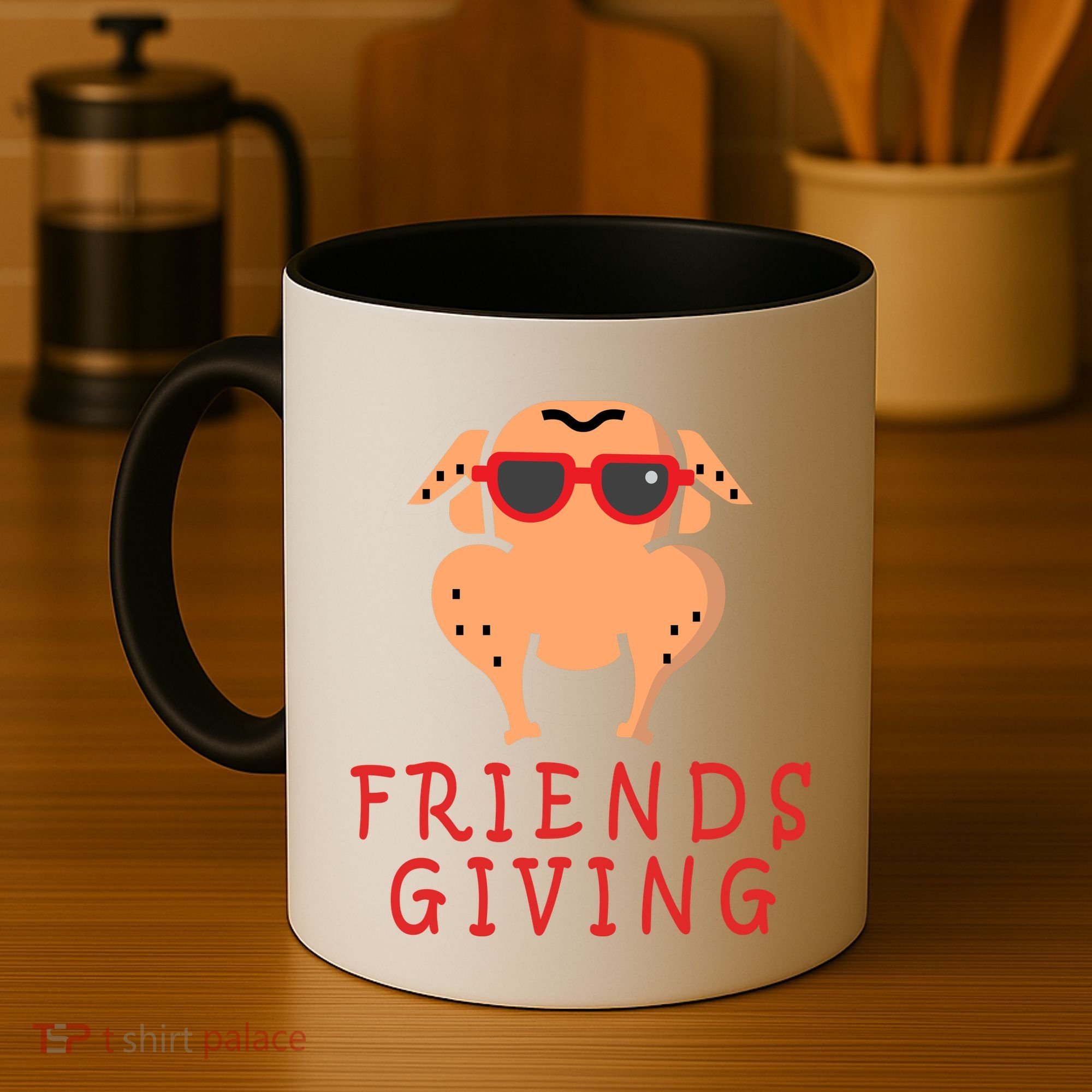 Friendsgiving Cool Thanksgiving Turkey Funny Coffee Mug