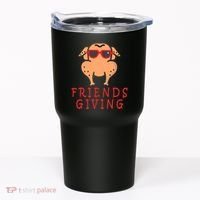 Friendsgiving Cool Thanksgiving Turkey Funny Tumbler thumb 0