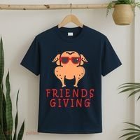 Friendsgiving Cool Thanksgiving Turkey Funny T-Shirt thumb 2