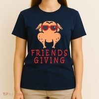 Friendsgiving Cool Thanksgiving Turkey Funny T-Shirt thumb 4