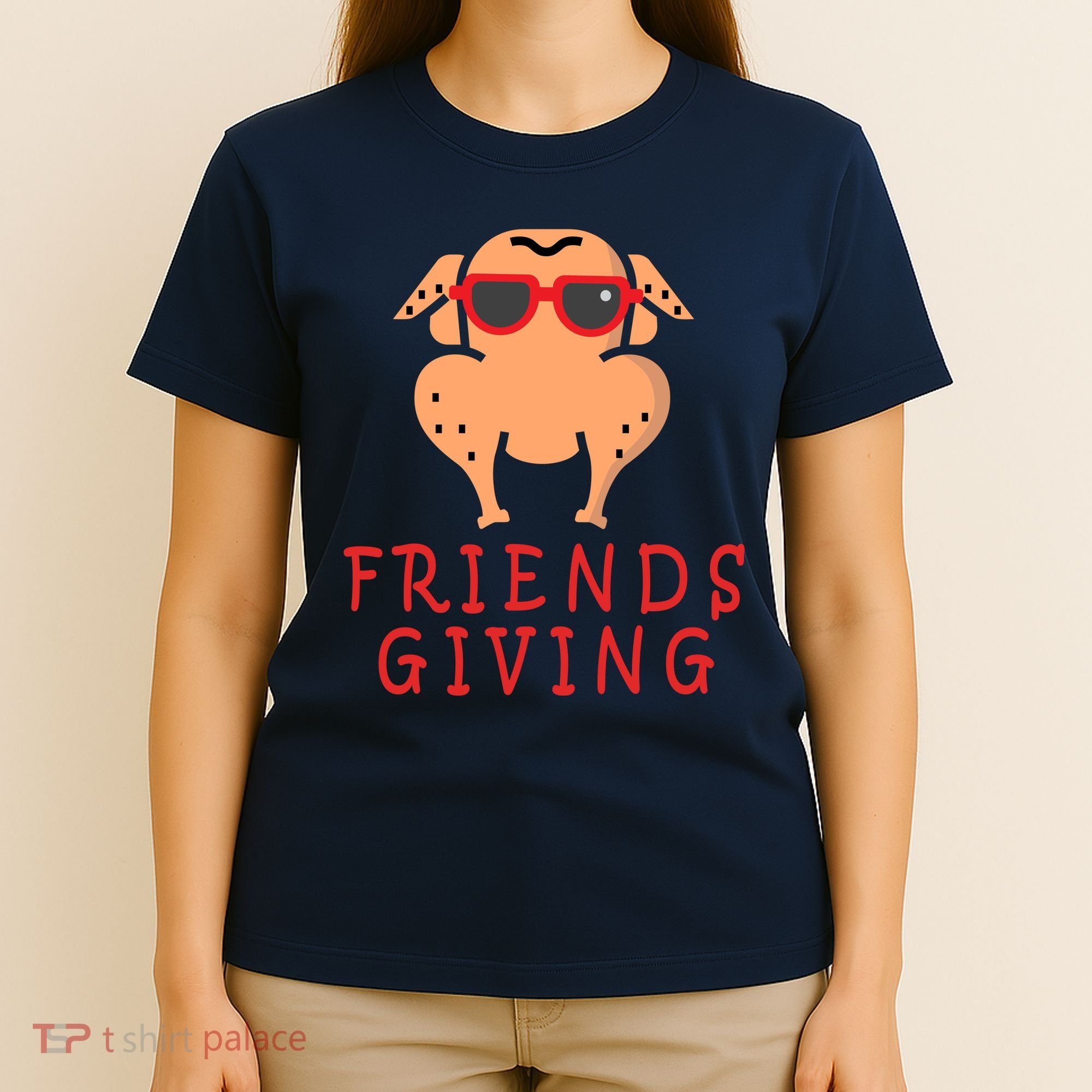 Friendsgiving Cool Thanksgiving Turkey Funny T-Shirt
