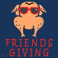 Friendsgiving Cool Thanksgiving Turkey Funny Coaster thumb 2