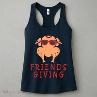 Friendsgiving Cool Thanksgiving Turkey Funny Women's Tank Top thumb 3