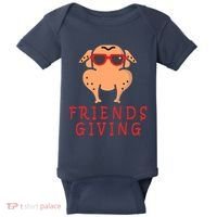 Friendsgiving Cool Thanksgiving Turkey Funny Baby Bodysuit thumb 0