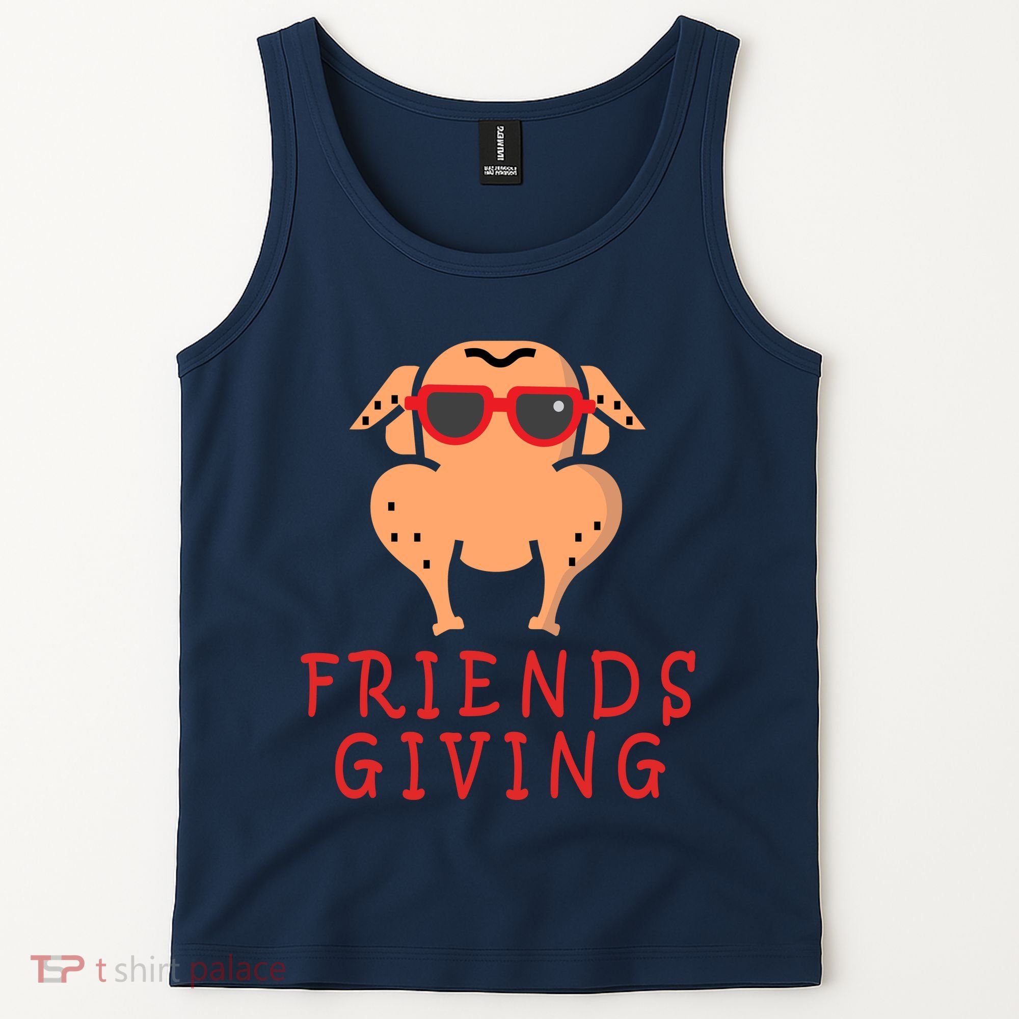 Friendsgiving Cool Thanksgiving Turkey Funny Tank Top