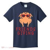 Friendsgiving Cool Thanksgiving Turkey Funny Kids T-Shirt thumb 0