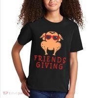 Friendsgiving Cool Thanksgiving Turkey Funny Kids T-Shirt thumb 2