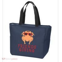 Friendsgiving Cool Thanksgiving Turkey Funny Tote Bag thumb 3
