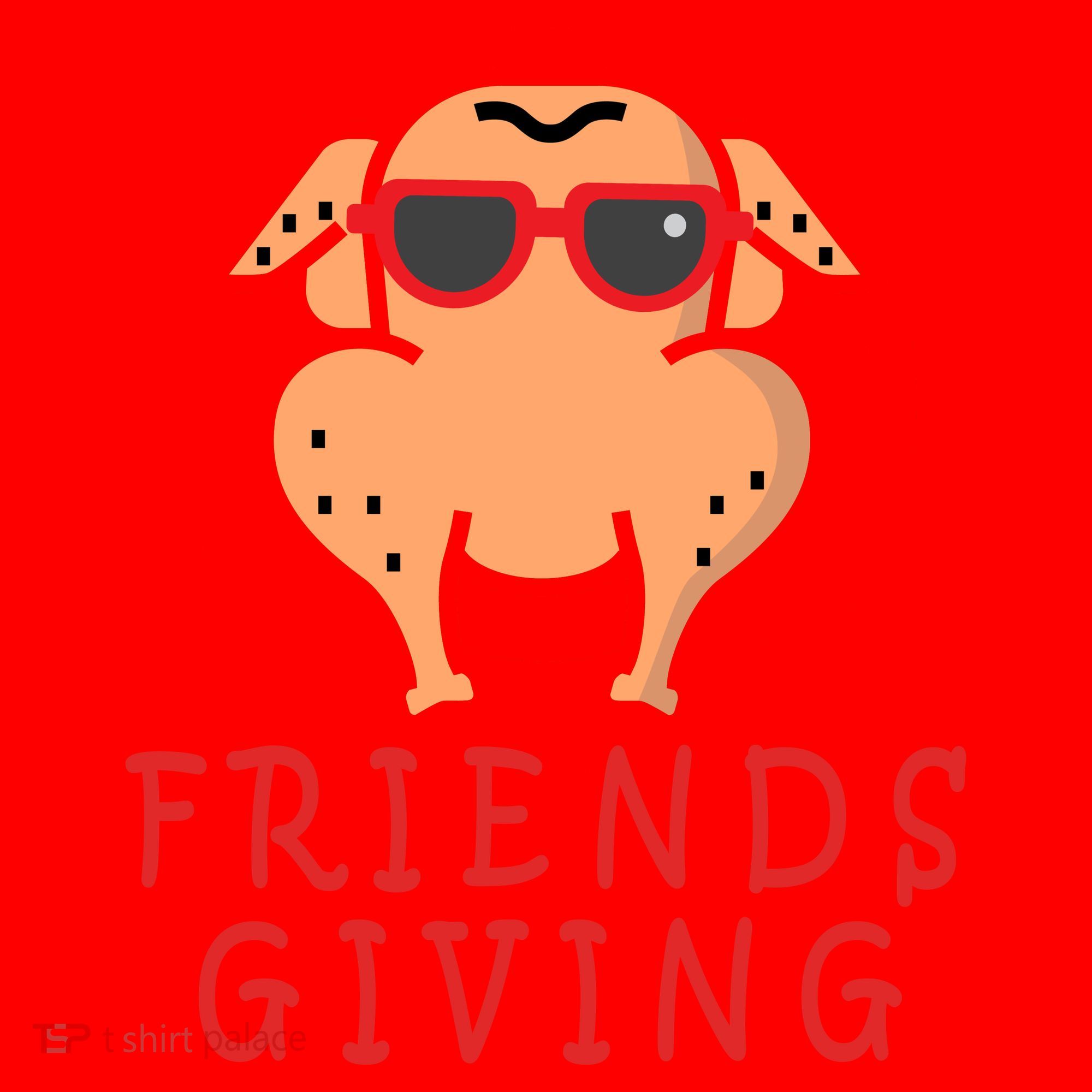 Friendsgiving Cool Thanksgiving Turkey Funny Santa Hat