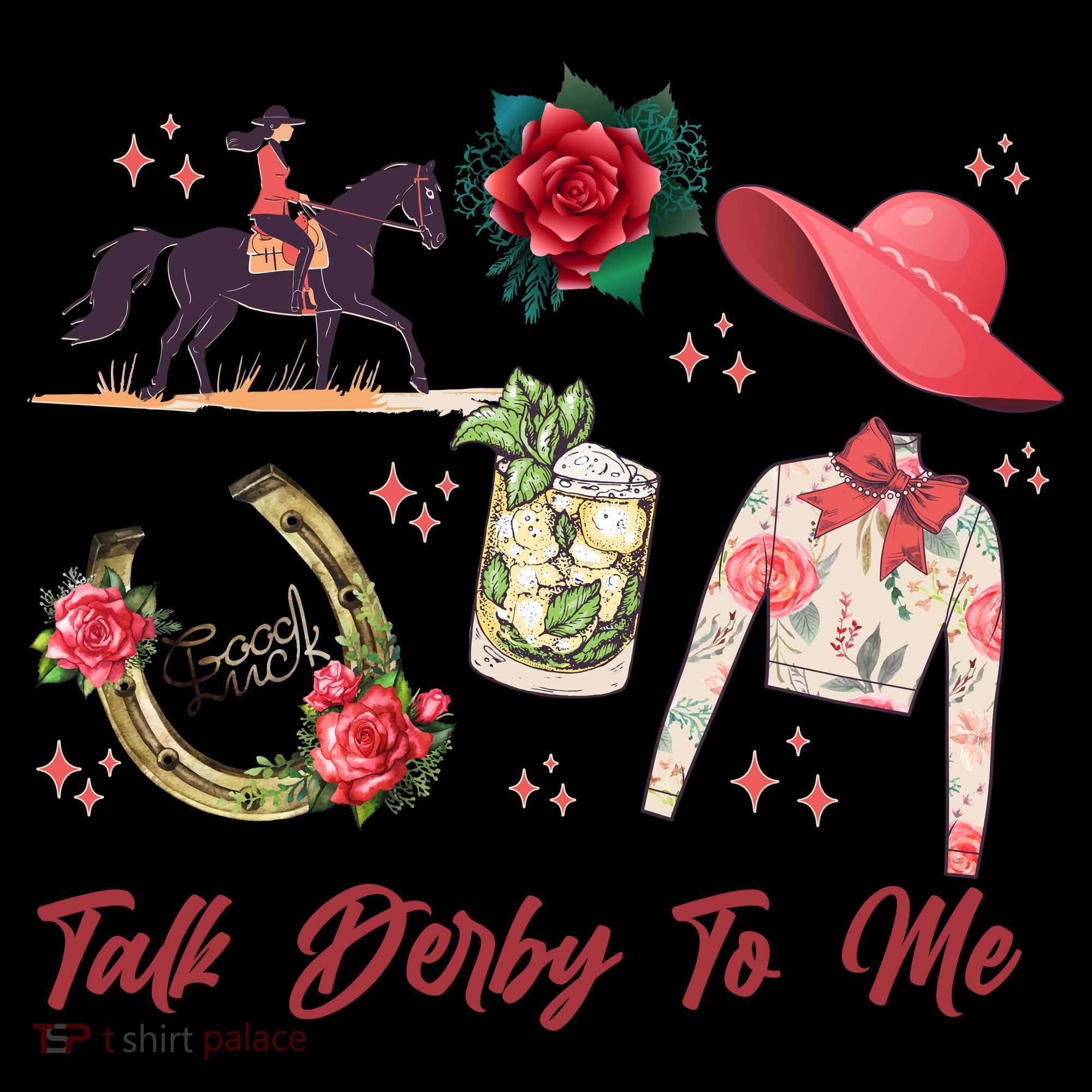 Funny Cute Talk Derby To Me Horse Racing Coffee Mug