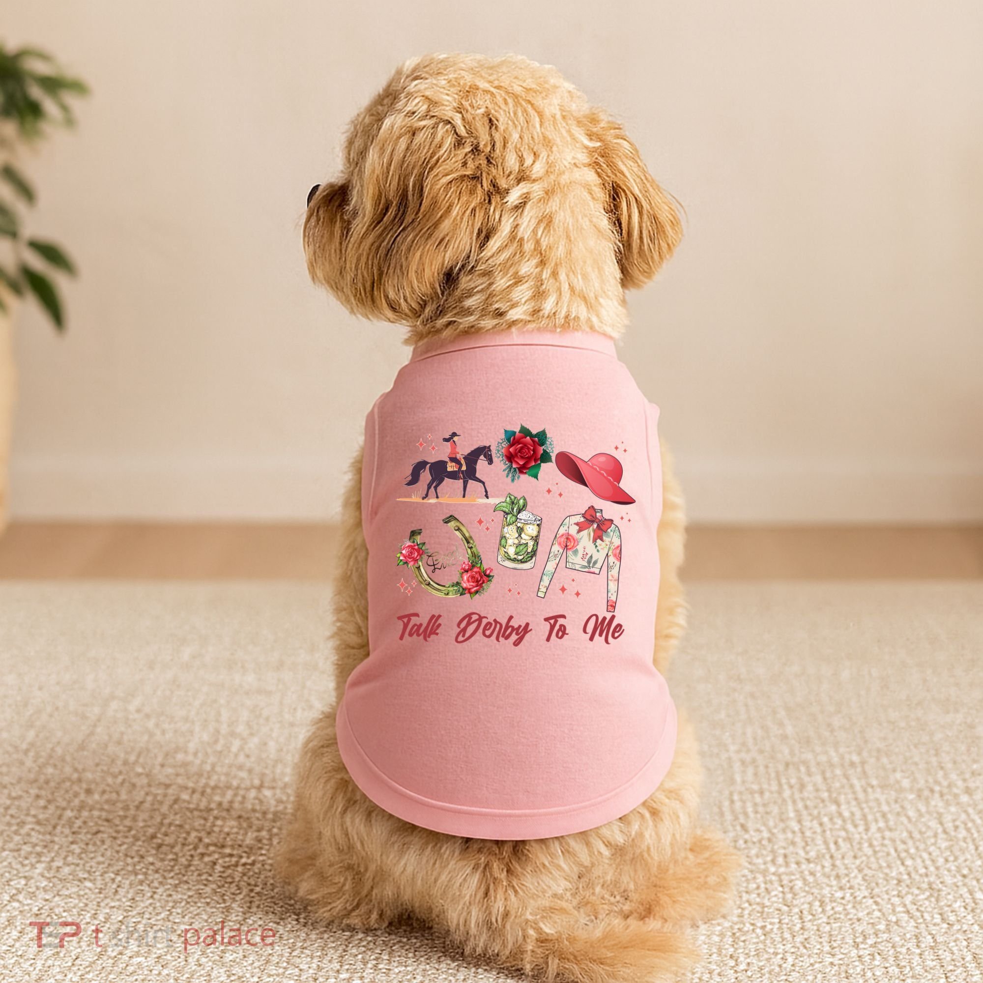 Funny Cute Talk Derby To Me Horse Racing Doggie Tank