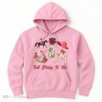 Funny Cute Talk Derby To Me Horse Racing Hoodie thumb 0
