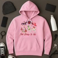 Funny Cute Talk Derby To Me Horse Racing Hoodie thumb 3