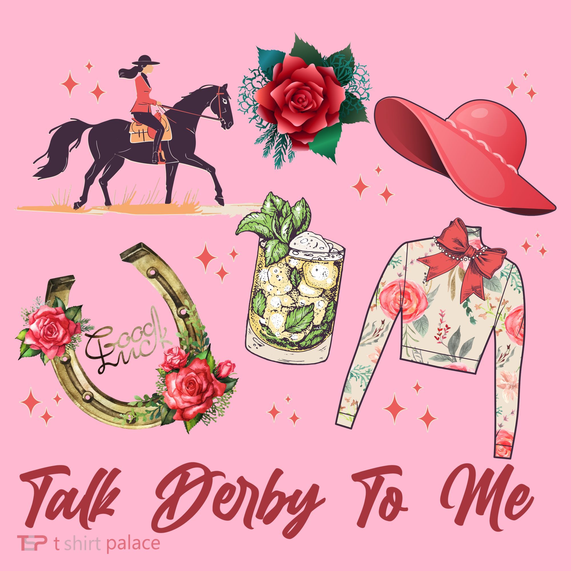 Funny Cute Talk Derby To Me Horse Racing Mousepad