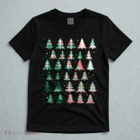 Festive Christmas Trees Patterns Mash Up T-Shirt thumb 5