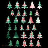 Festive Christmas Trees Patterns Mash Up Coffee Mug thumb 5