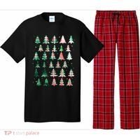 Festive Christmas Trees Patterns Mash Up Pajama Set thumb 0