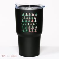 Festive Christmas Trees Patterns Mash Up Tumbler thumb 0