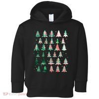 Festive Christmas Trees Patterns Mash Up Toddler Hoodie thumb 0