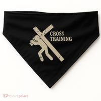 Funny Cross Training Religious Weightlifting Exercise USA-Made Doggie Bandana thumb 0