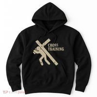 Funny Cross Training Religious Weightlifting Exercise Hoodie thumb 0